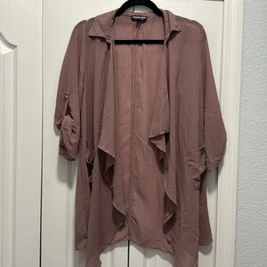 Taupe Sheer Duster
